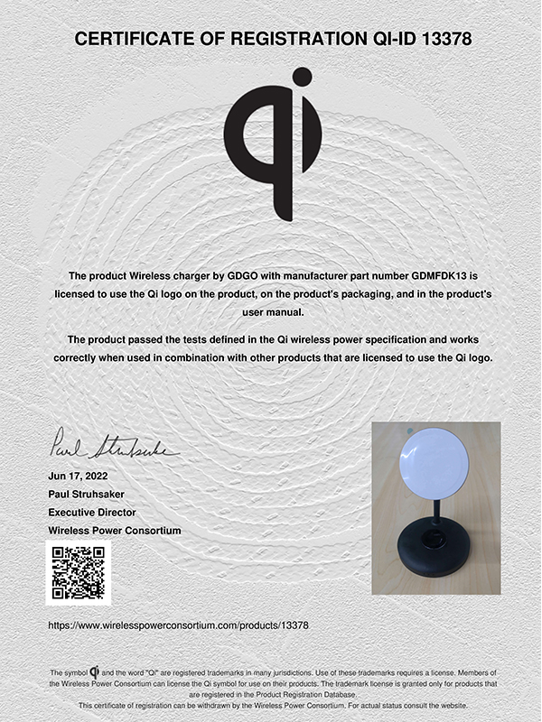 Qi-certificate-13378-DK13