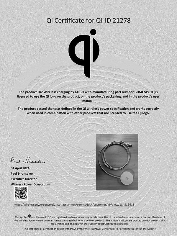 Qi-certificate-21278-GDMFMS01Q